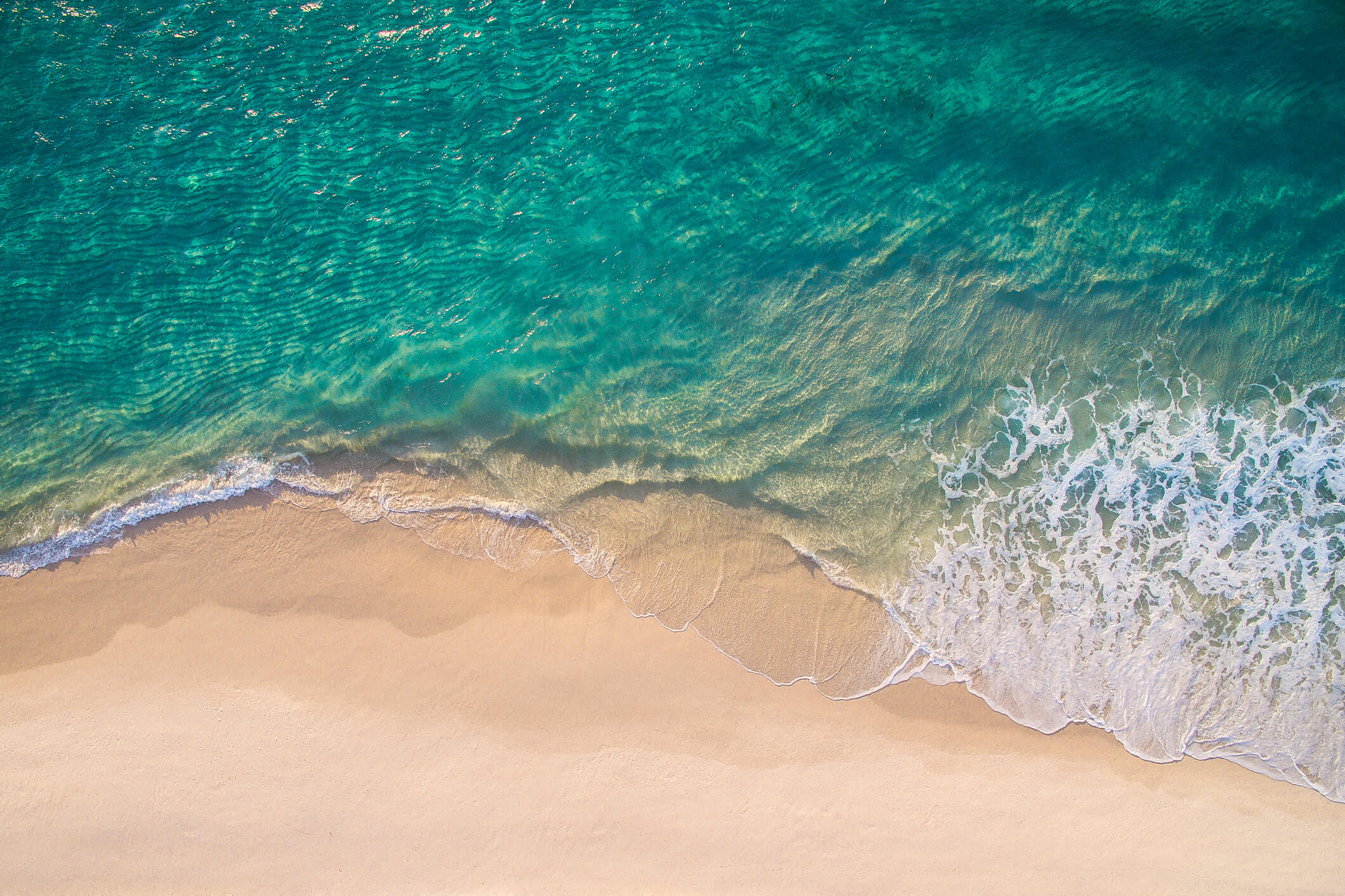 Waves on a shoreline